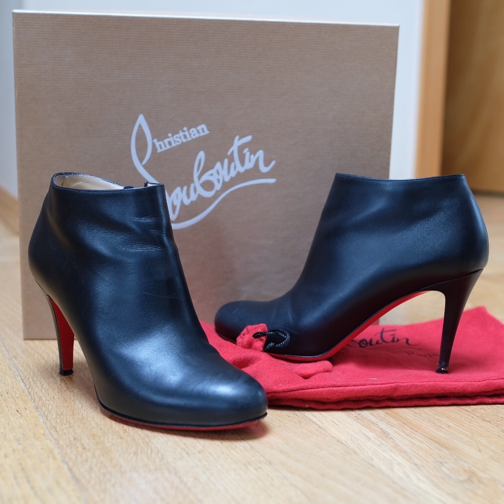 🚨 SOLD Used CL Black Belle Booties 85mm